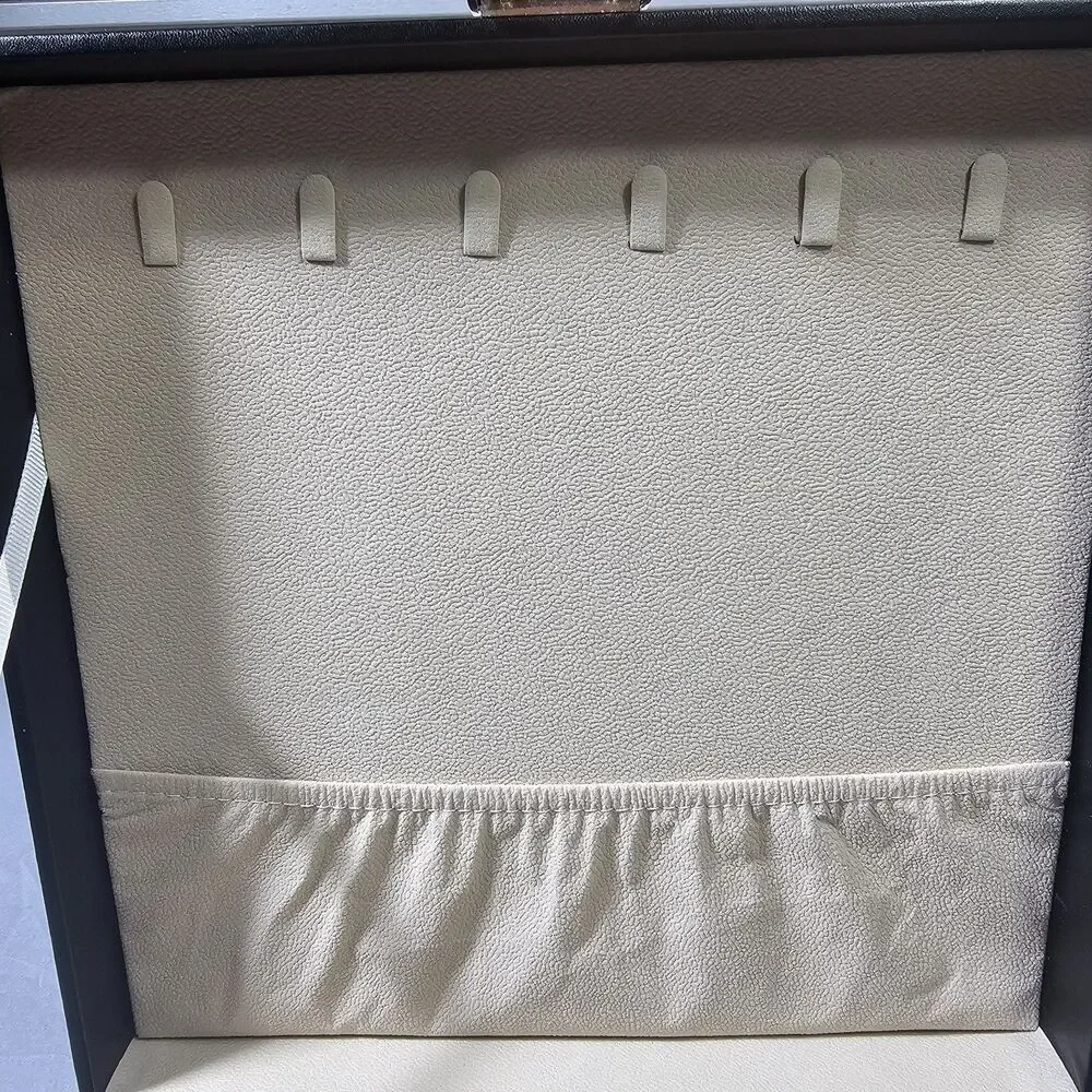 Afoxsos 2 Layer PU Leather Jewelry Box with Mirror 50 Compartment Organizer...